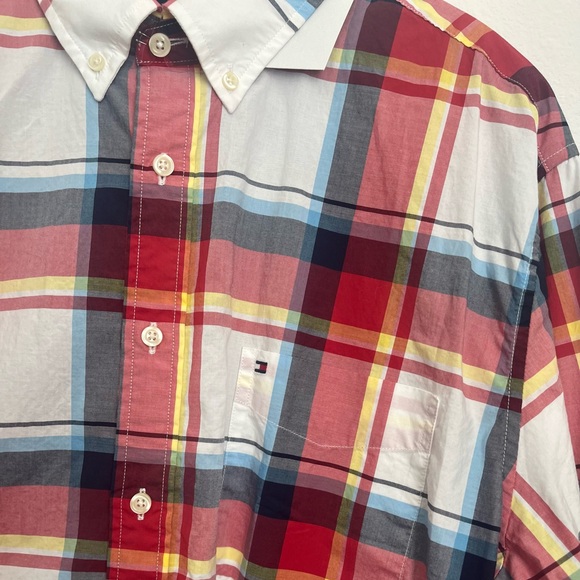 Tommy Hilfiger Men Plaid Long Sleeve Shirt XL NWT - Picture 7 of 7